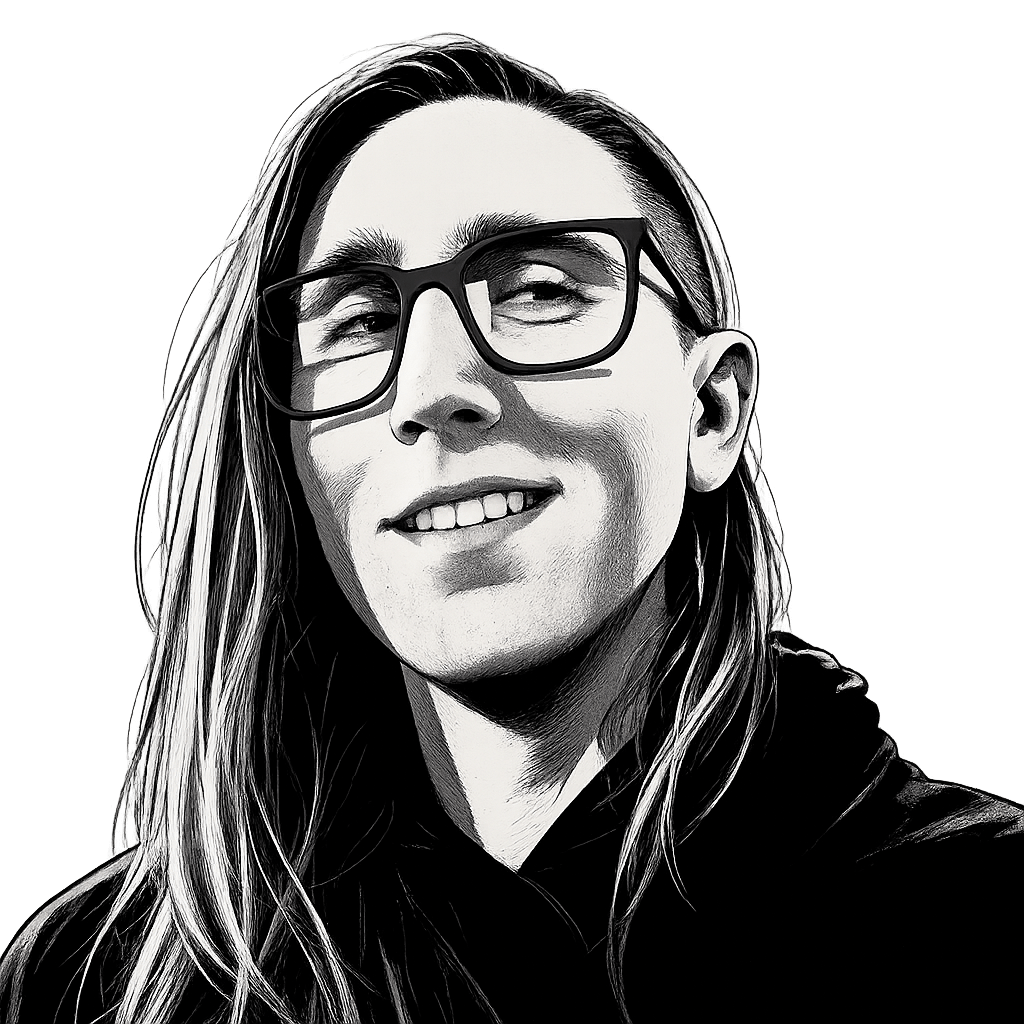 Stylized image of Aurora smiling and looking off to the side.